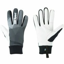 Meilleure vente 🎉 Gants De Ski LILL-SPORT SOLID THERMO BLACK 22 Gris / Blanc ⭐