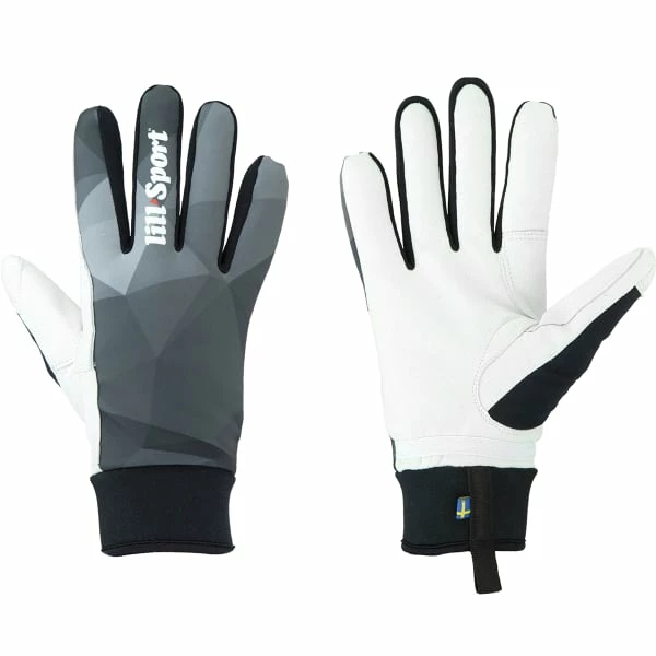 Meilleure vente đ Gants De Ski LILL-SPORT SOLID THERMO BLACK 22 Gris / Blanc â